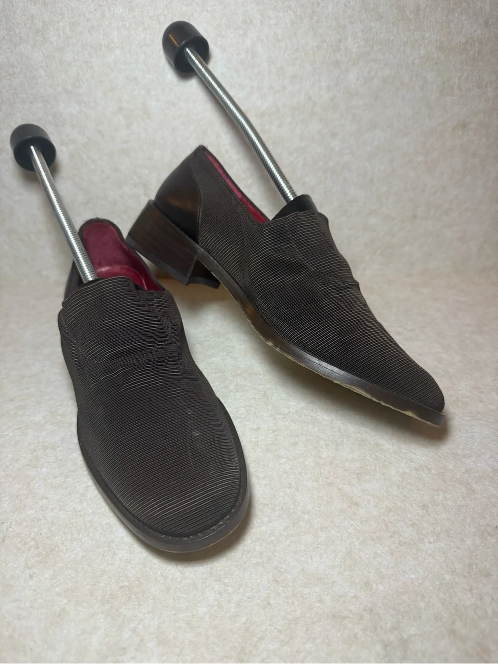 Donald J. Pliner Ribbed Brown Espresso S4 Great Slip On Loafers Flats Size 6M